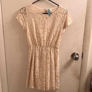 Off-white mini dress